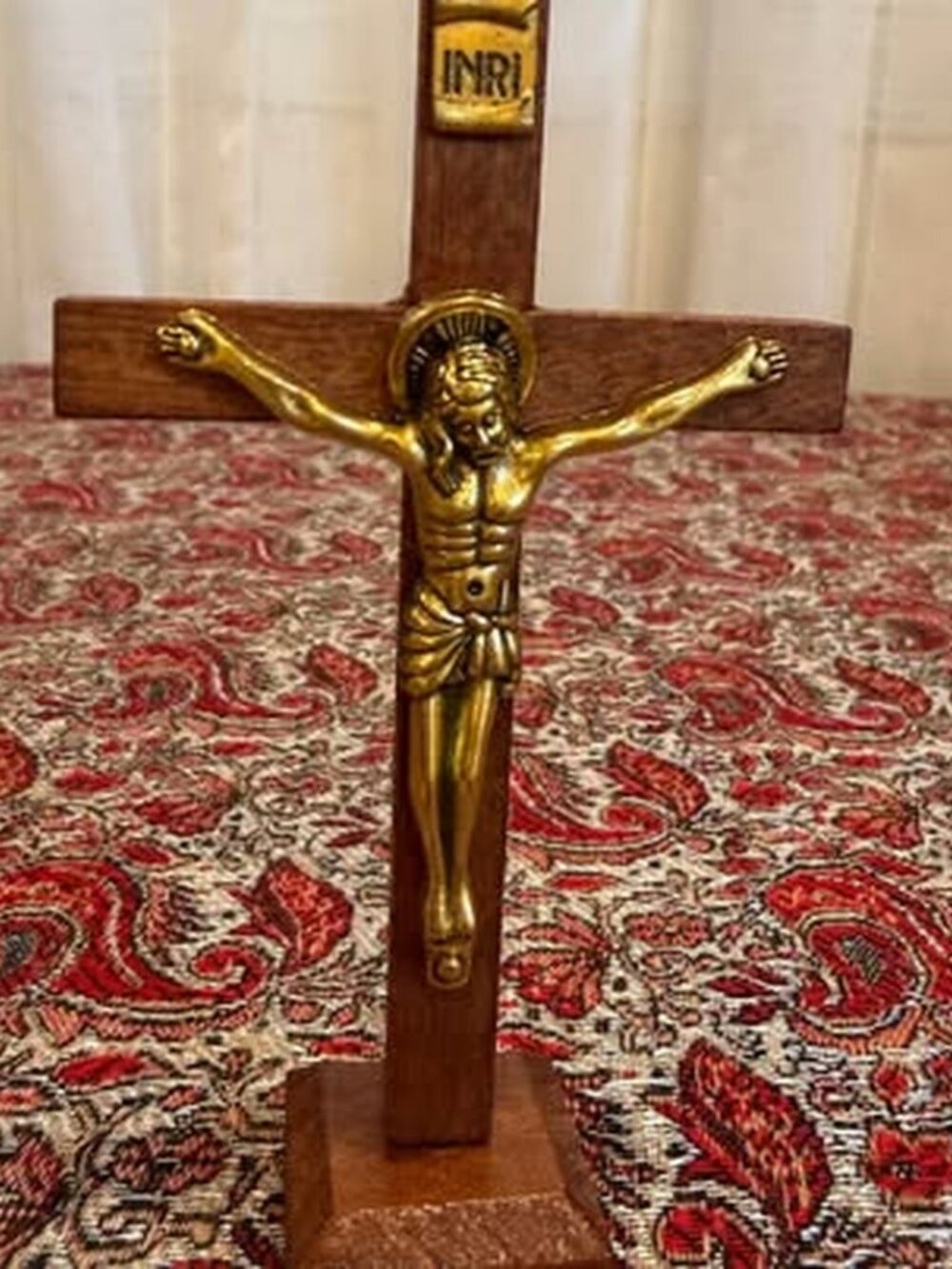 Sacred Heart Southern Missions Wooden Crucifix